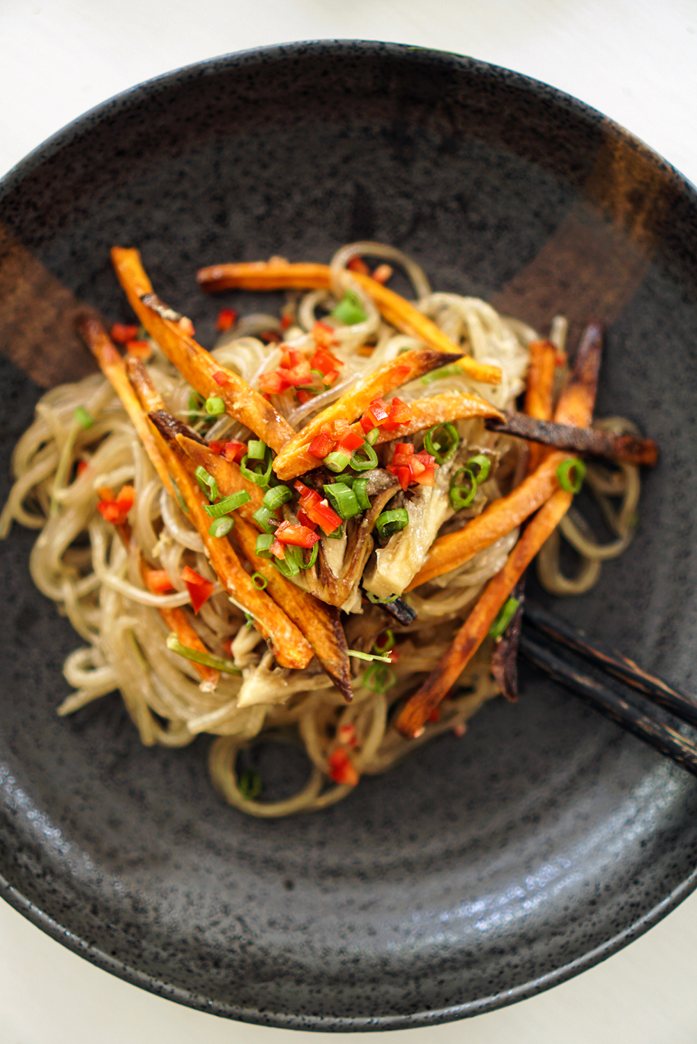 Vermicelli With Roasted Sweet Potatoes & Mushrooms - Shelly’s Humble ...